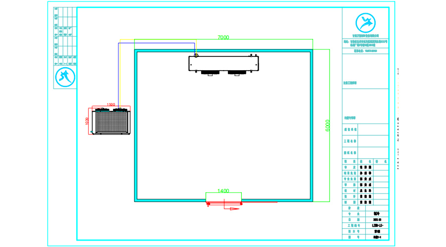 甘肅金昌市42平米蔬菜保鮮冷庫設(shè)計平面圖