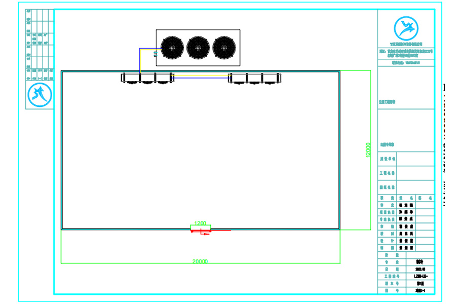 甘肅張掖山丹2000平米預(yù)冷庫設(shè)計(jì)平面圖