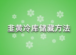 韭黃冷庫儲藏方法指南，這樣做保鮮90天！